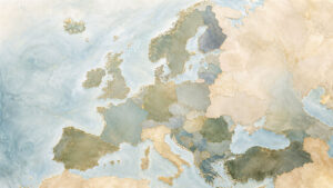 imagem do mapa do continente europeu